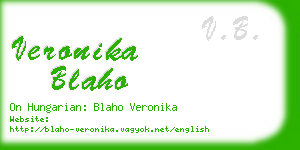 veronika blaho business card